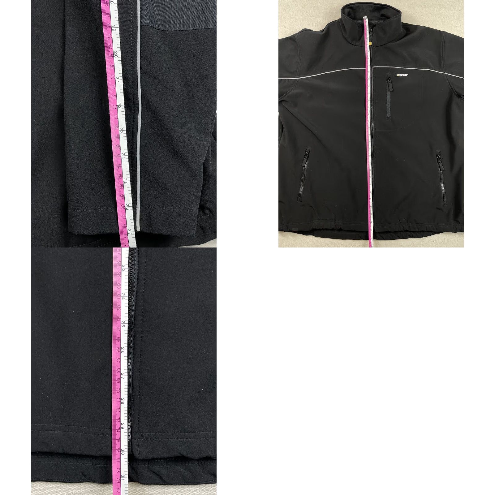 Caterpillar CAT Caterpillar Mens Jacket Workwear Fleece Lined Hooded Zip-Up Pockets Black XXL Size US XXL / EU 58 / 5 - 8 Thumbnail
