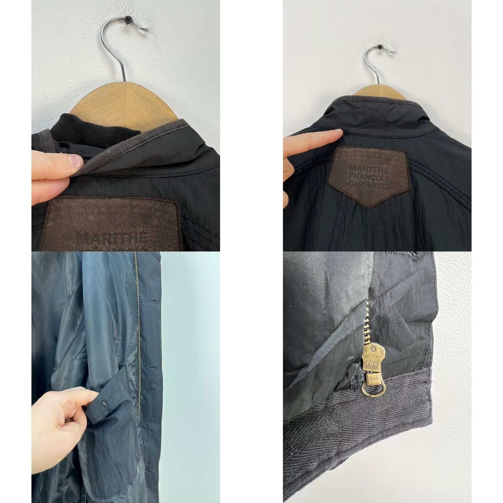 Vintage VINTAGE Le Jean de Marithe Francois Girbaud Jacket Men XL Black Logo Patch 90s Coat Jacket Size US 36 / EU 52 - 8 Thumbnail