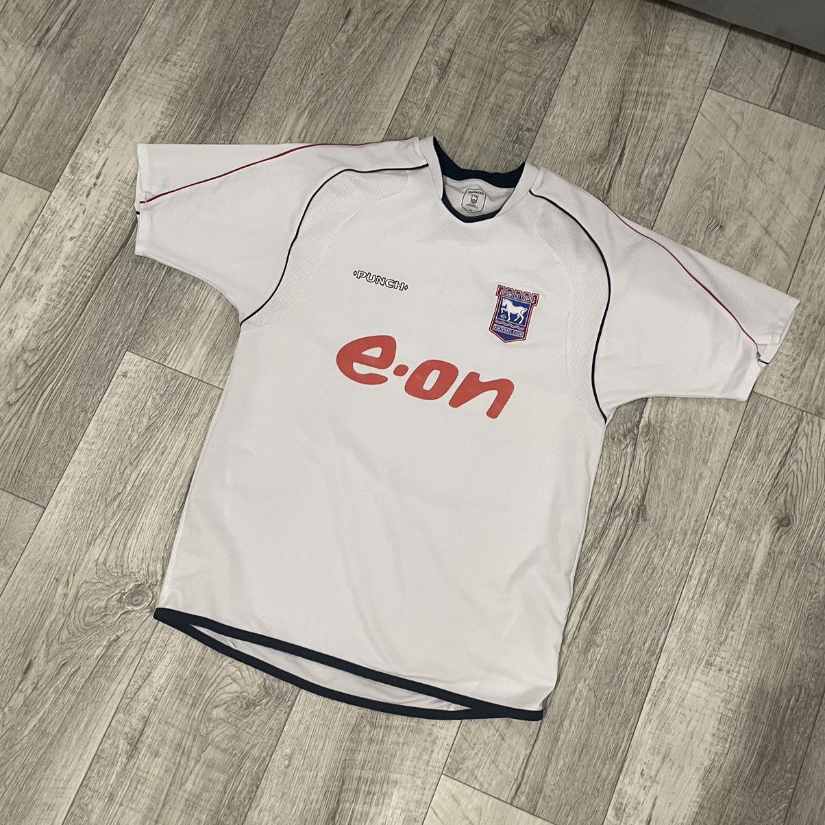 Vintage 90s Ipswich Town Punch Away Kit Vintage Soccer Jersey E - ON Size US M / EU 48-50 / 2 - 1 Thumbnail