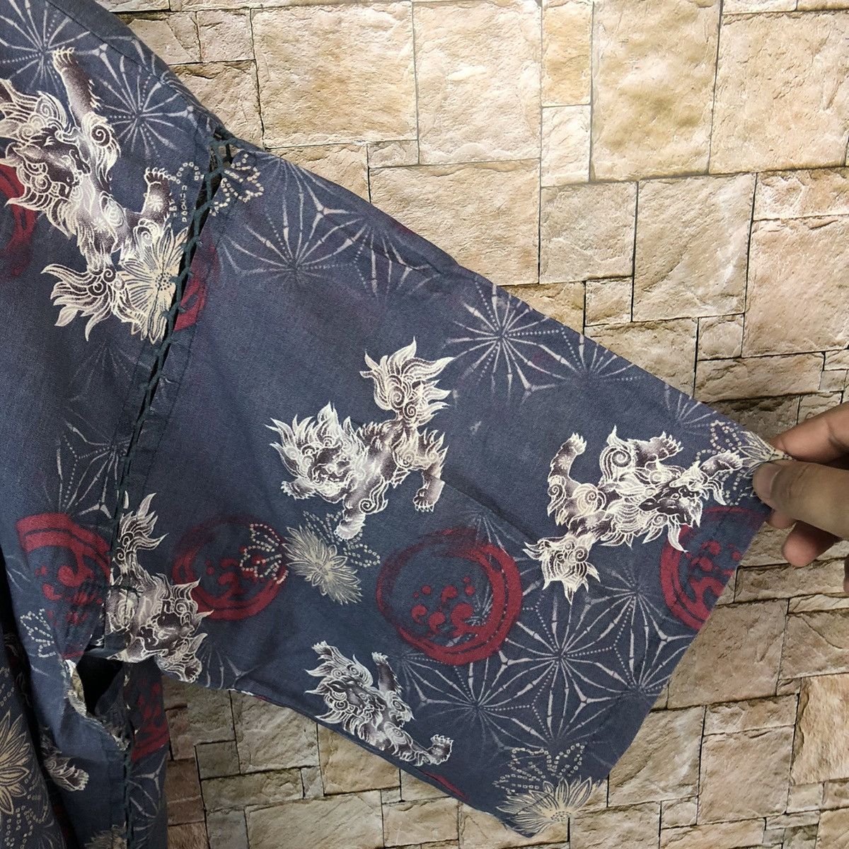 Japanese Brand Japan vintage fullprint Blue Kimono #A512 Size US M / EU 48-50 / 2 - 9 Thumbnail