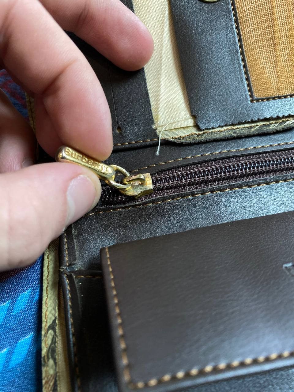 Burberry × Vintage Vintage Burberry Nova Check Leather Wallet Size ONE SIZE - 14 Thumbnail