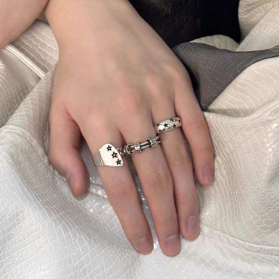 Jewelry New Design Jewelry Rings Open Size Chrome Ring (Size 7-13) Size ONE SIZE - 4 Thumbnail