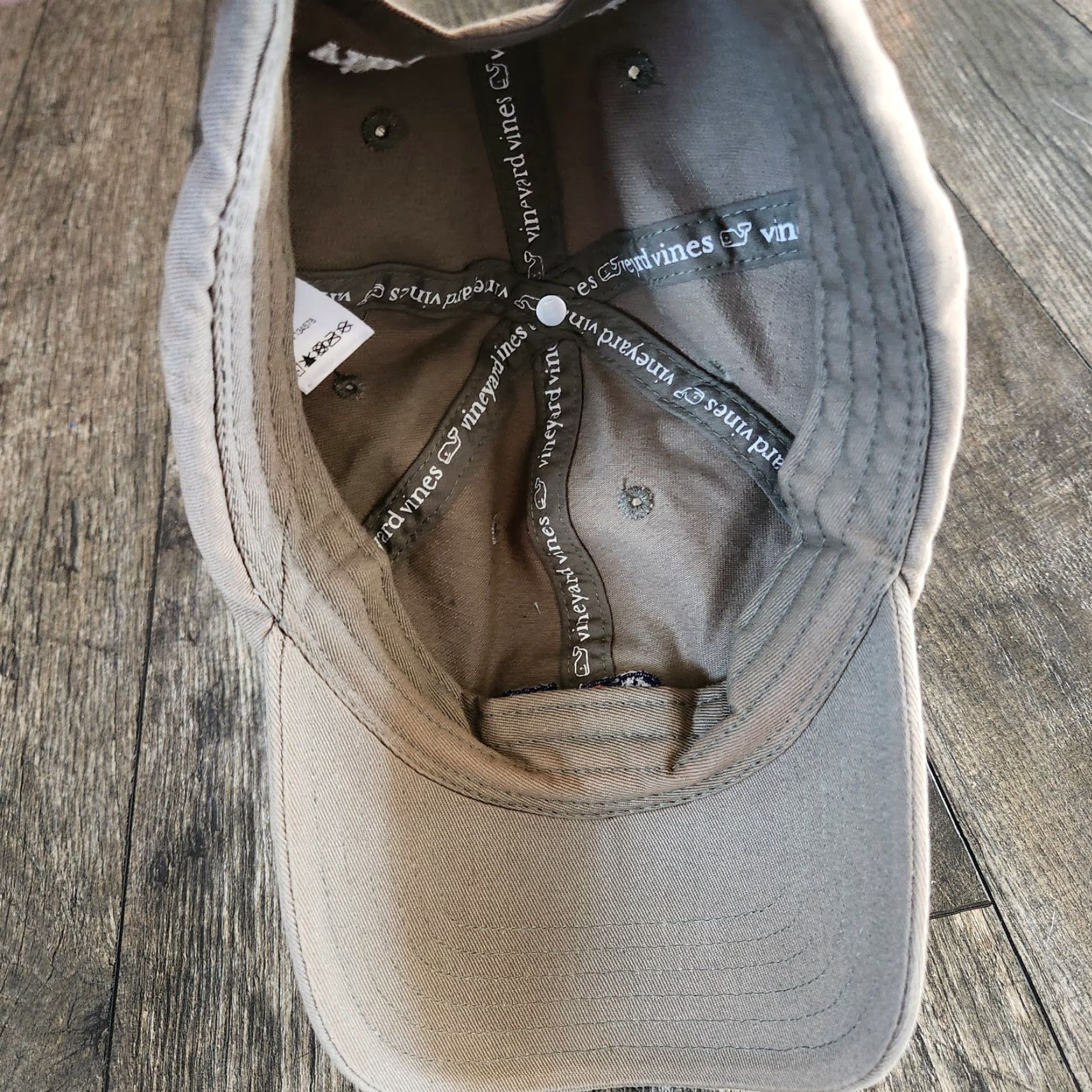 Vineyard Vines Vineyard Vines Cap Hat Baseball Adjustable Unisex Adults Logo Whale USA Tan Blue Red White Canvas Cotton Size ONE SIZE - 5 Thumbnail