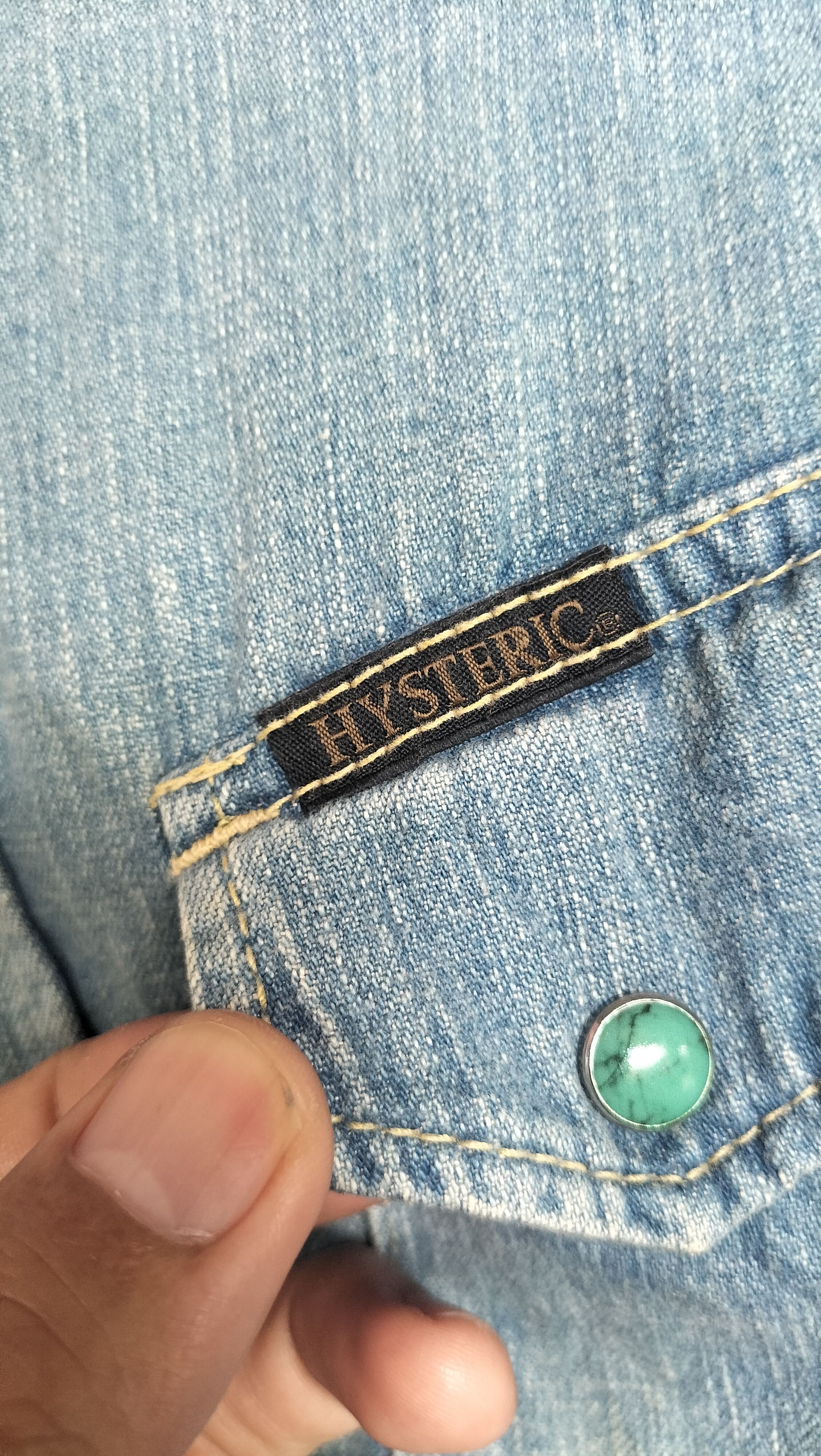 Hysteric Glamour Vintage Hysteric Glamour Denim Arts Shirts Rare Size S / US 4 / IT 40 - 4 Thumbnail