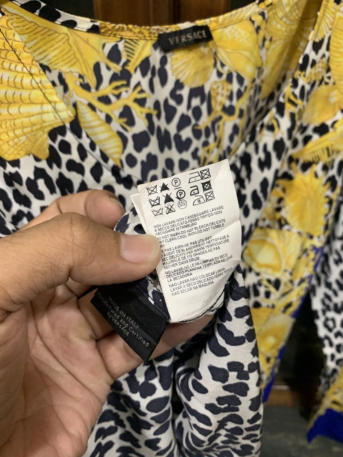 Versace Versace Mini Dress Leopard Print 100% Silk Size XS / US 0-2 / IT 36-38 - 10 Thumbnail