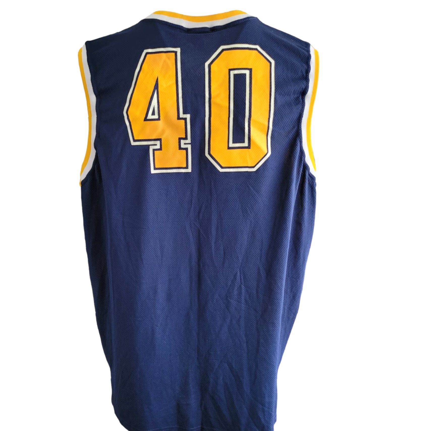 Vintage VINTAGE Michigan Thunderbirds Basketball Jersey #40 XL Navy Size US XL / EU 56 / 4 - 4 Thumbnail