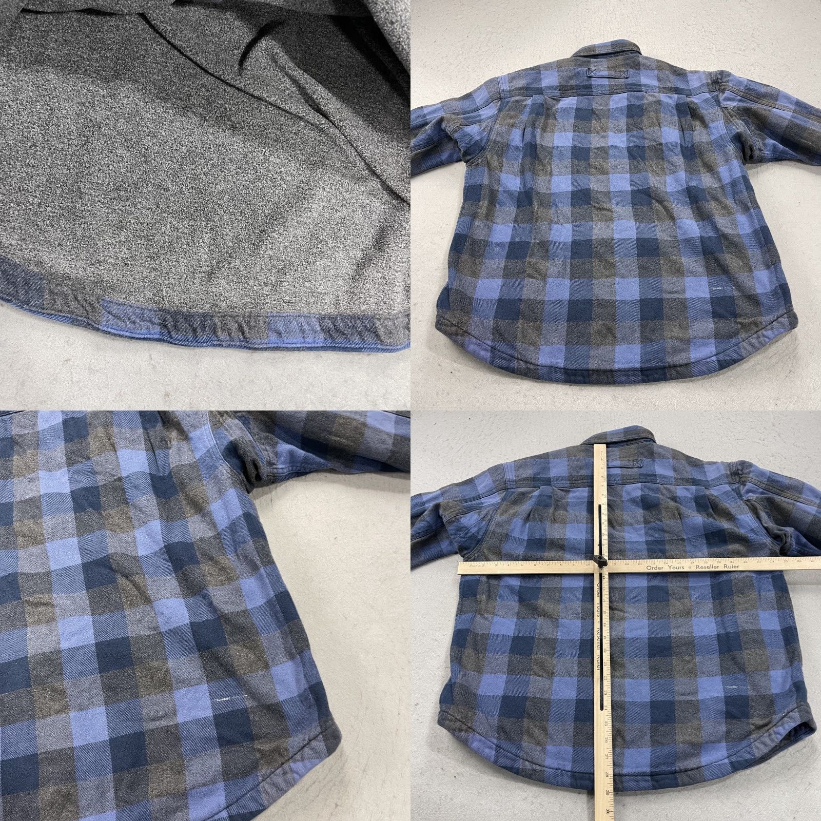 Vintage Duluth Shacket Mens Large Blue Plaid Heavy Flapjack Work Shirt Jacket Size US L / EU 52-54 / 3 - 8 Thumbnail