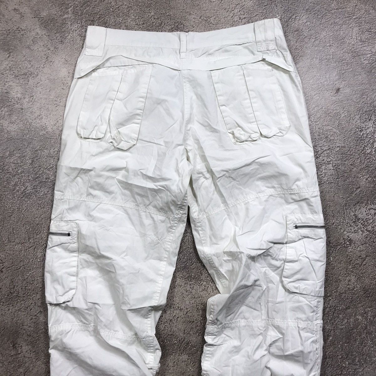 Vintage Y2K Baggy Distressed Cargo Pants Techwear Streetwear Logo 29 Size 29" - 7 Thumbnail