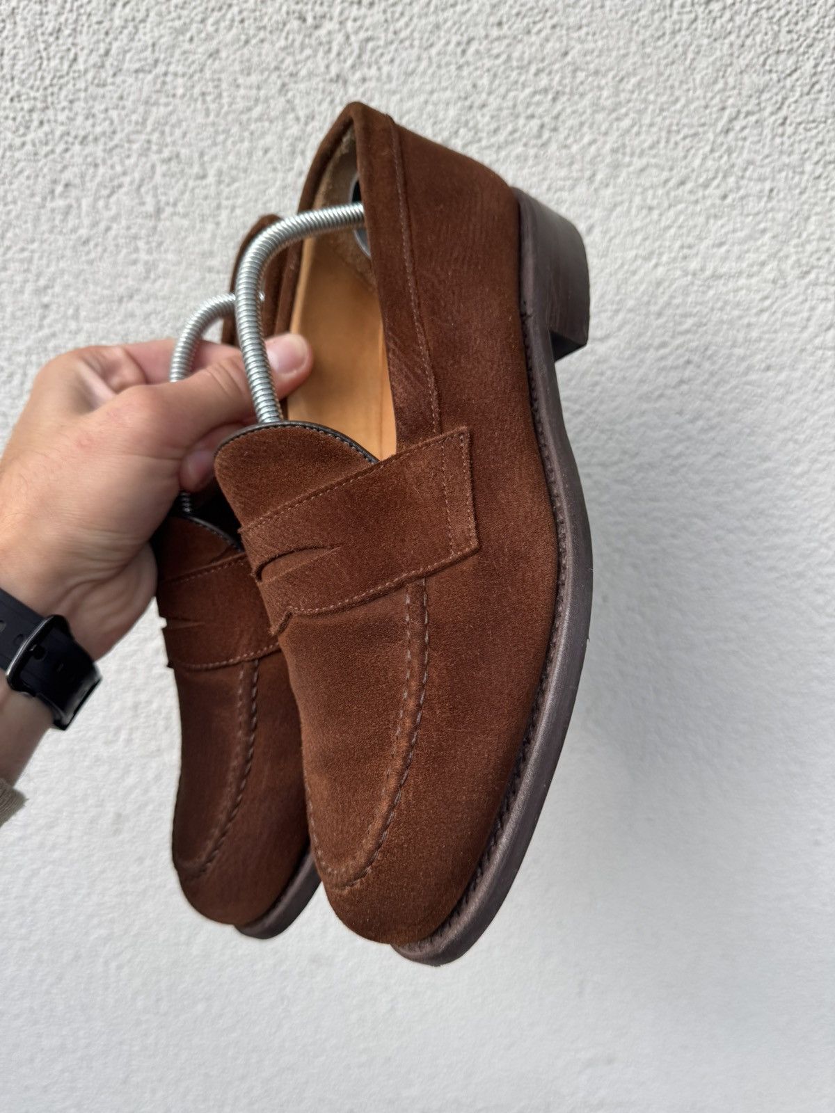 Berwick 1707 Berwick Suede brown Loafers UK6 Made in Spain Size US 7 / EU 40 - 3 Thumbnail