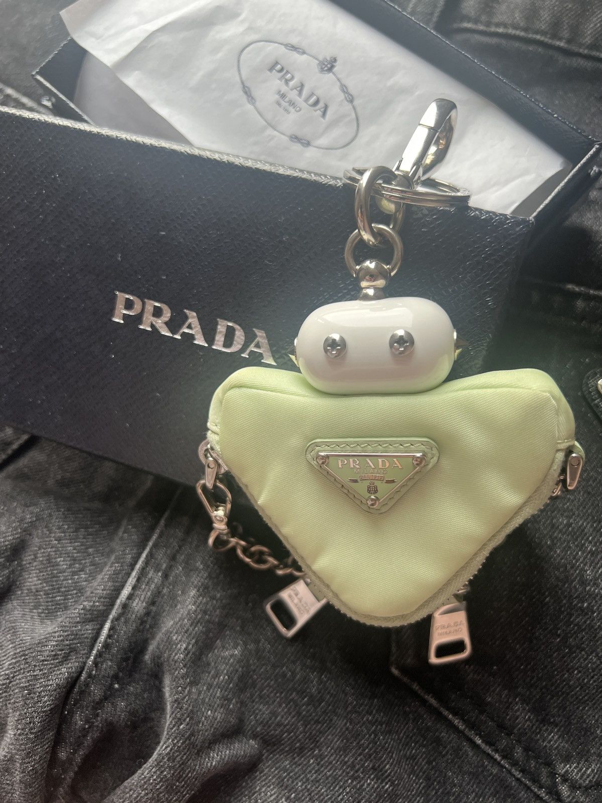 Prada 🔥 Prada x RAF Simons robot re-nylon keychain bag charm Size ONE SIZE - 9 Thumbnail