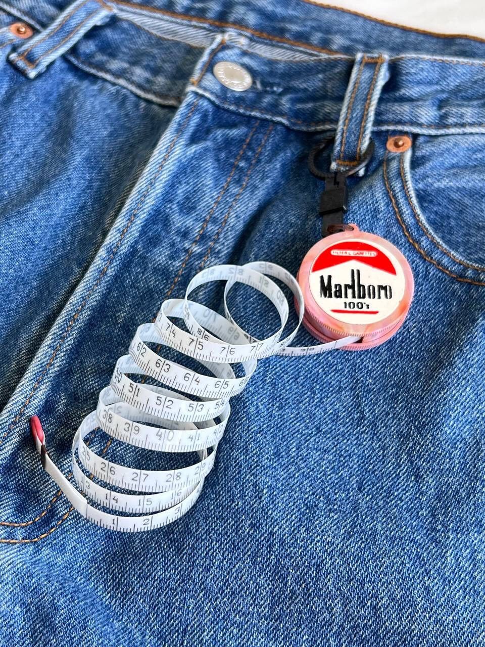 Marlboro × Vintage Vintage Marlboro 80s Pocket Key Ruler 100 cm very rare Size ONE SIZE - 2 Thumbnail