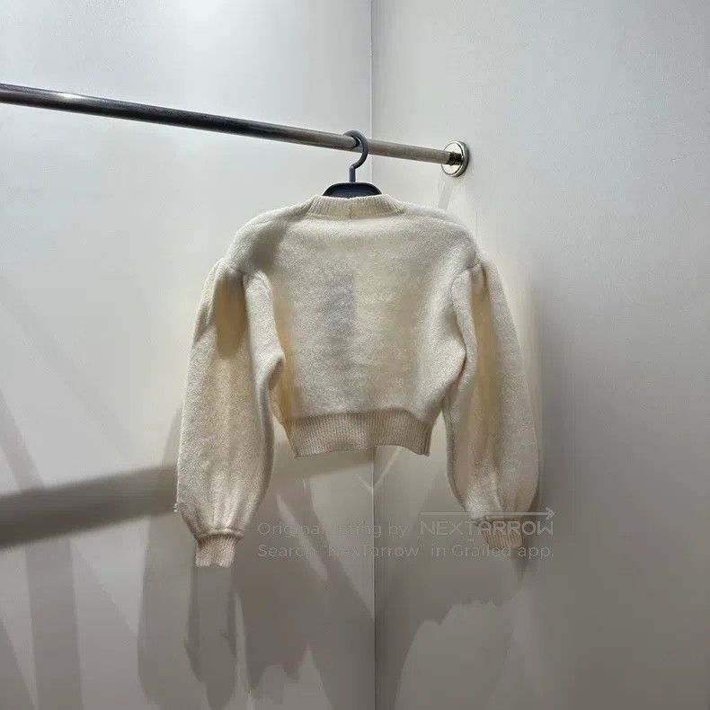 Fendi Fendi Double F Embroidered V-neck Short Knit Cardigan Size XS / US 0-2 / IT 36-38 - 2 Thumbnail