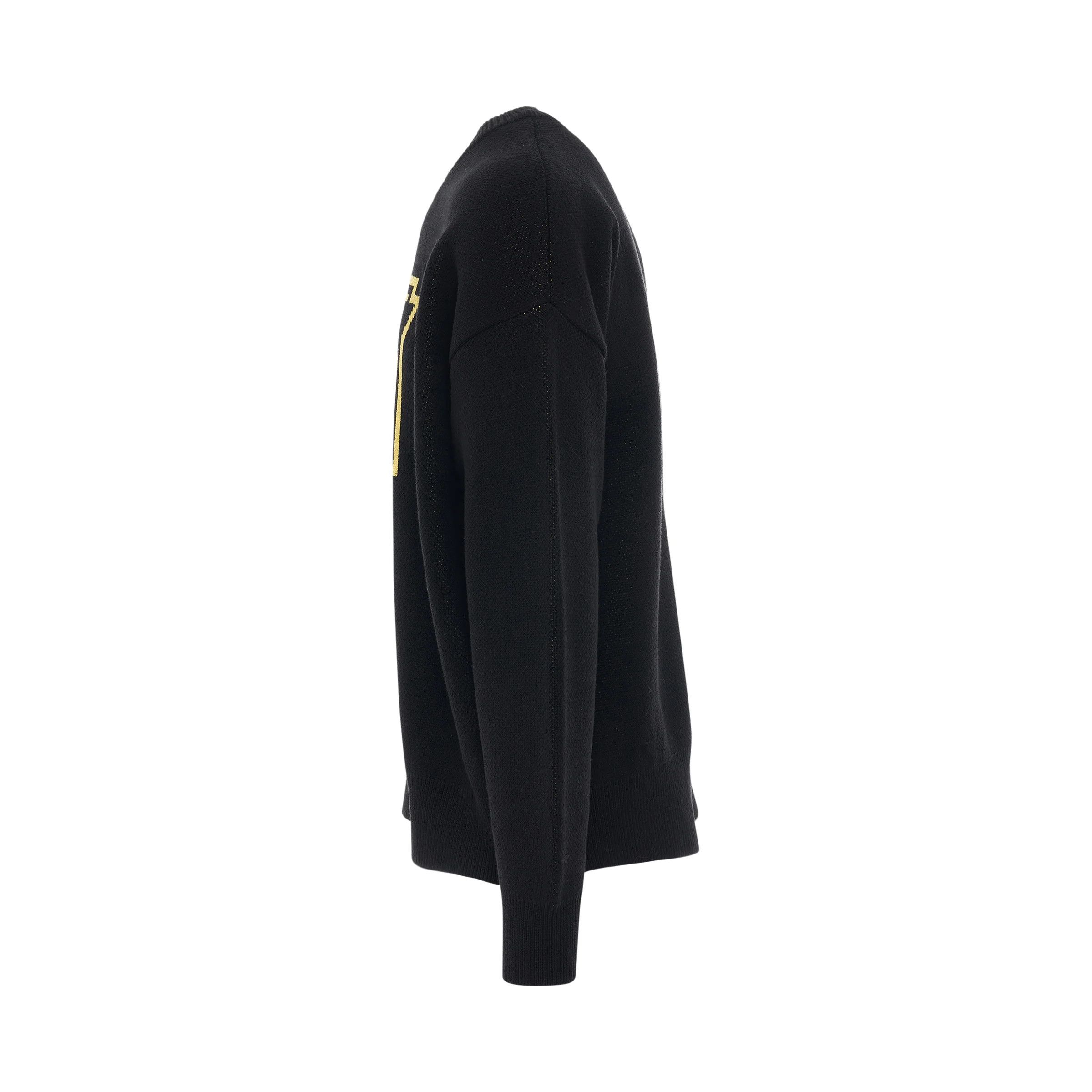 WE11DONE o1mris0824 Knit Pullover in Black Size US M / EU 48-50 / 2 - 3 Thumbnail