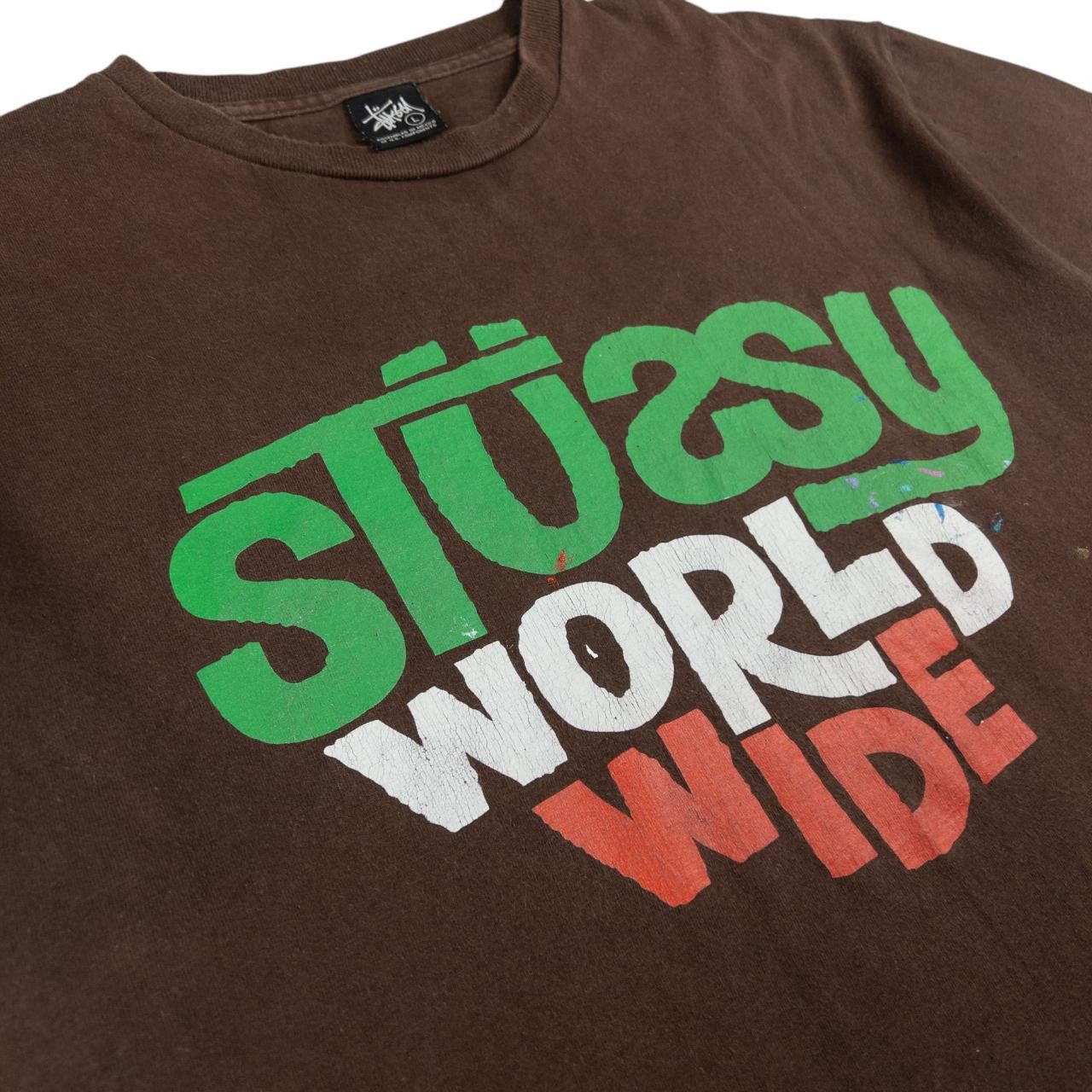 Stussy Vintage Stussy World Wide Graphic T Shirt Size L Size US L / EU 52-54 / 3 - 5 Thumbnail