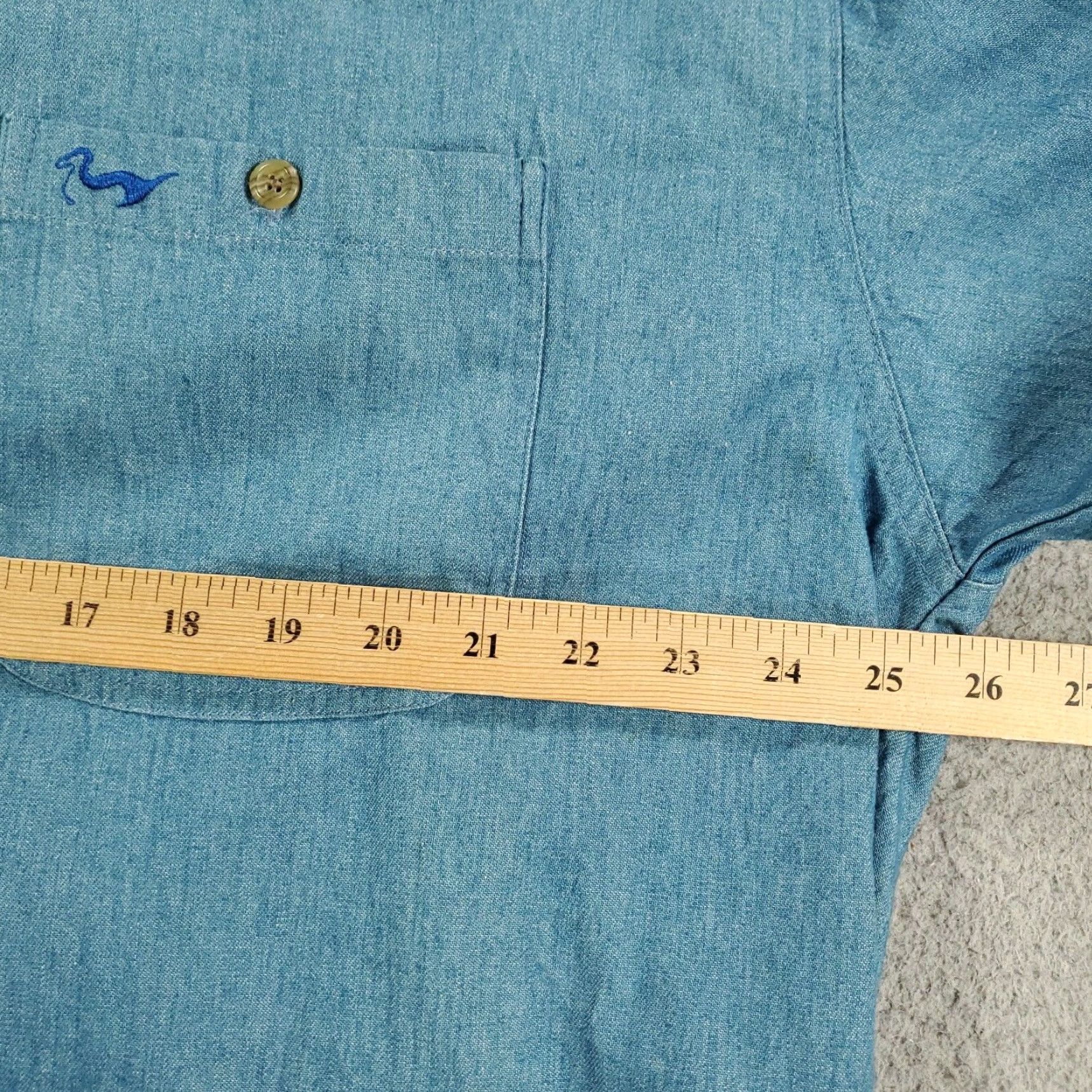 Vintage VINTAGE Duxbak Shooting Shirt XL Blue Long Sleeve Button-Up Outdoor Mens Size US XL / EU 56 / 4 - 7 Thumbnail