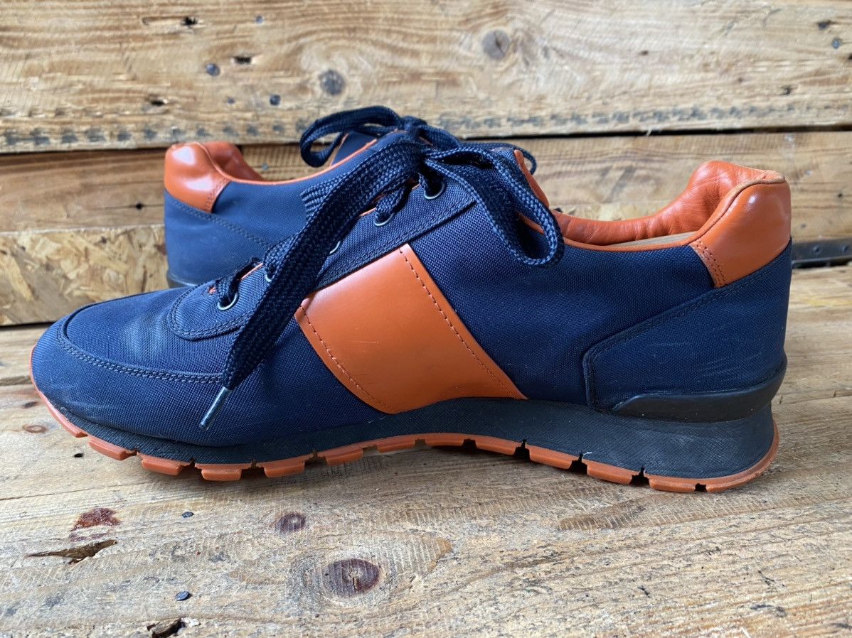 Prada Prada match blue leather trainer sneakers Size US 11.5 / EU 44-45 - 13 Thumbnail
