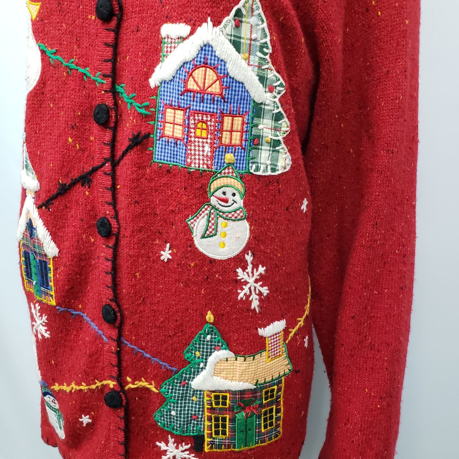 Vintage Victoria Jones Cardigan Sweater 2XL Holiday Ugly Christmas Size XXL / US 16-18 / IT 52-54 - 9 Thumbnail