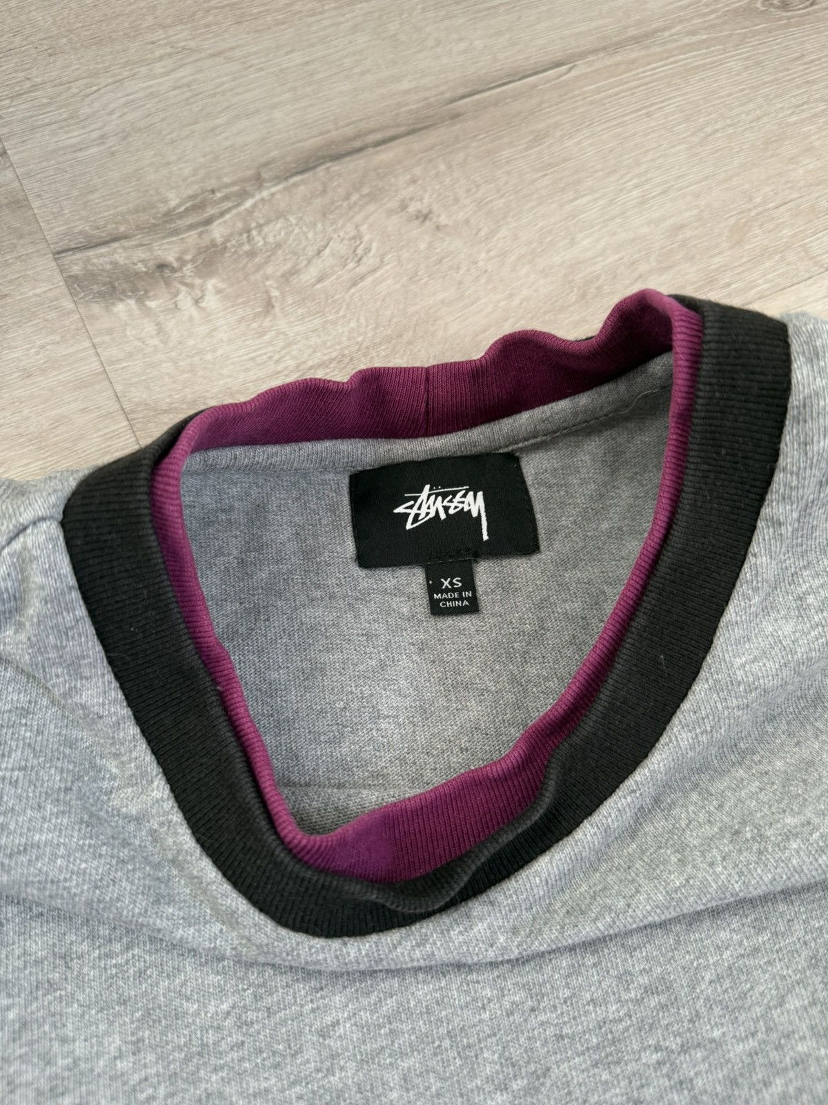 Stussy Rare Stussy T-shirt Small Logo with Double Collar Tee Size US XS / EU 42 / 0 - 5 Thumbnail