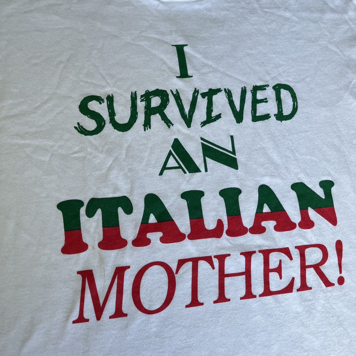Other × Vintage Vintage 90s I Survived an Italian Mother Humor Logo T Shirt Size US XL / EU 56 / 4 - 3 Thumbnail