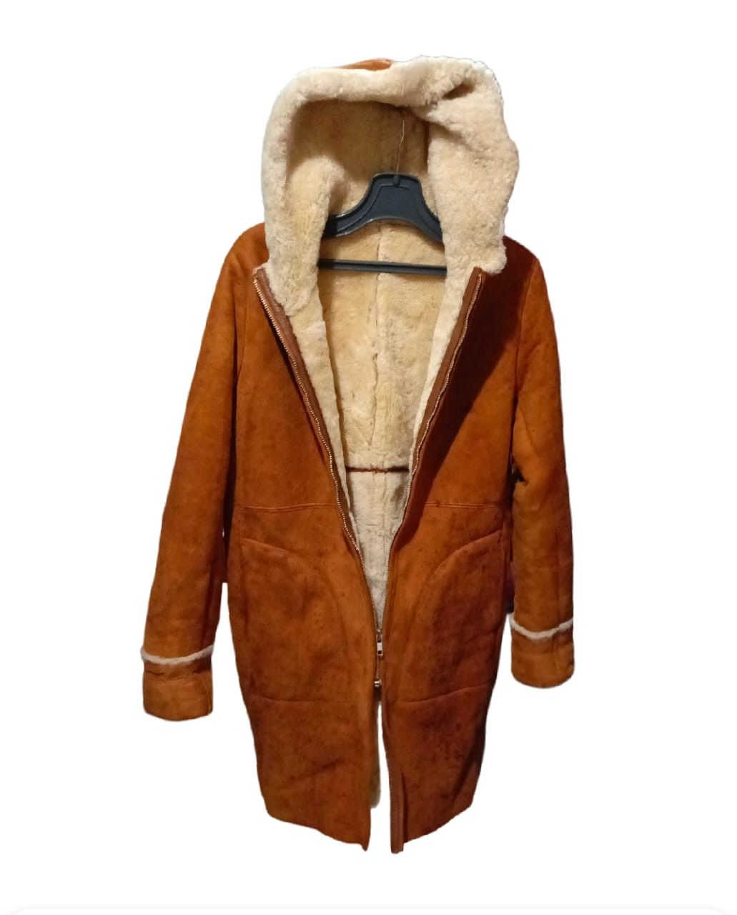 Leather Vintage Season 5 Long Shearling Coat Size M / US 6-8 / IT 42-44 - 1 Thumbnail