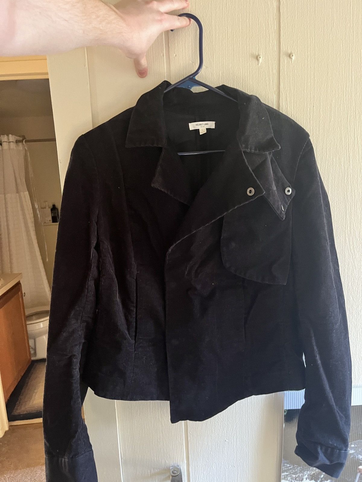 Helmut Lang Helmut Lang Asymmetrical Cropped Mini Jacket Size L / US 10 / IT 46 - 2 Thumbnail