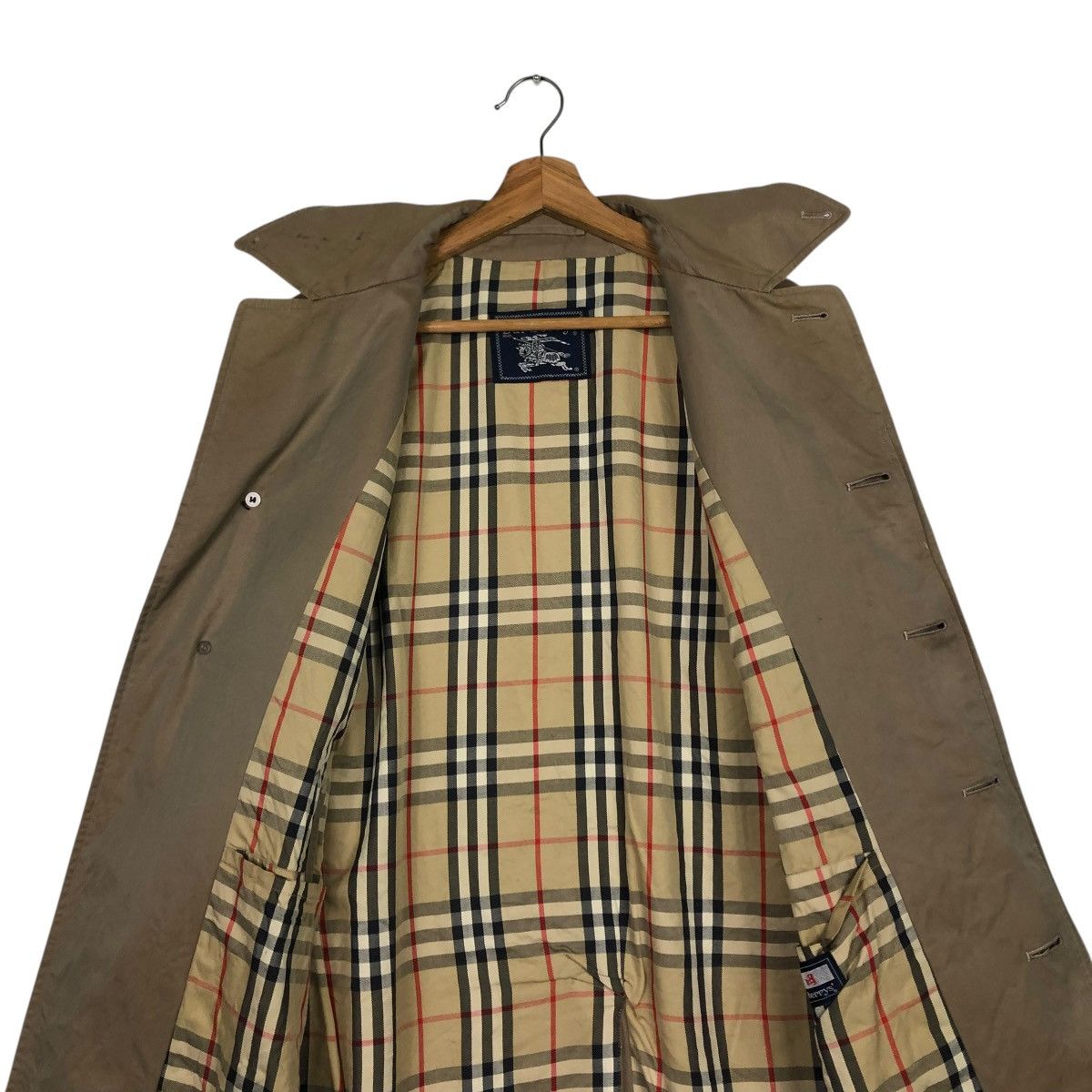 Burberry 🔥VINTAGE LONG JACKET BURBERRYS NOVA CHECK BLANKET Size US M / EU 48-50 / 2 - 17 Thumbnail