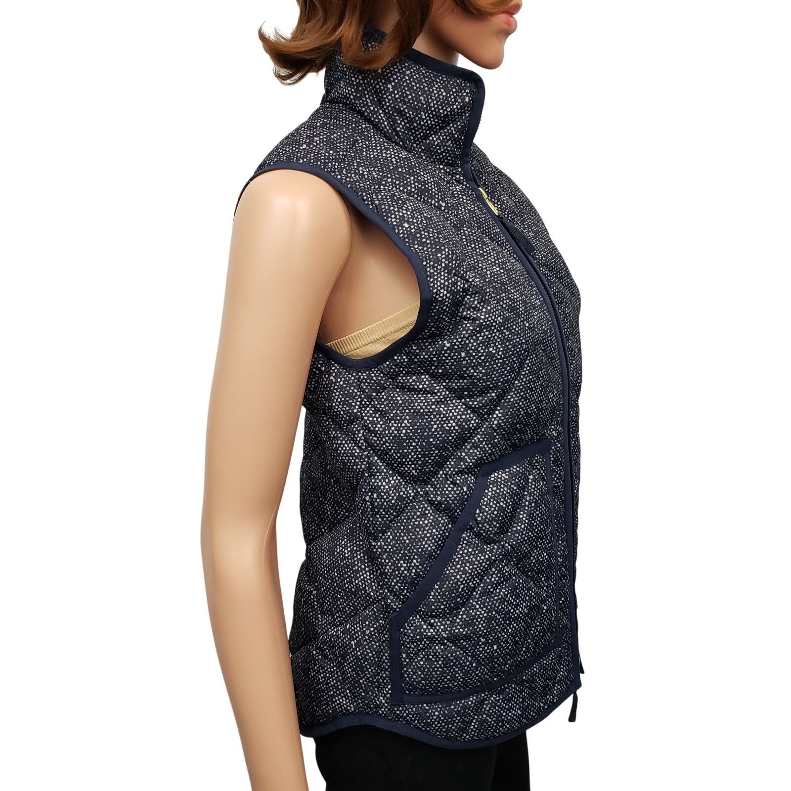 J.Crew J.CREW Excursion Vest Quilted Down Speckled Navy XXS/XS/S Size ONE SIZE - 9 Thumbnail