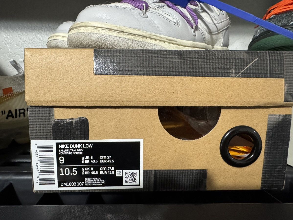 Nike × Off-White Lot 48 Dunk Low Size US 9 / EU 42 - 8 Thumbnail