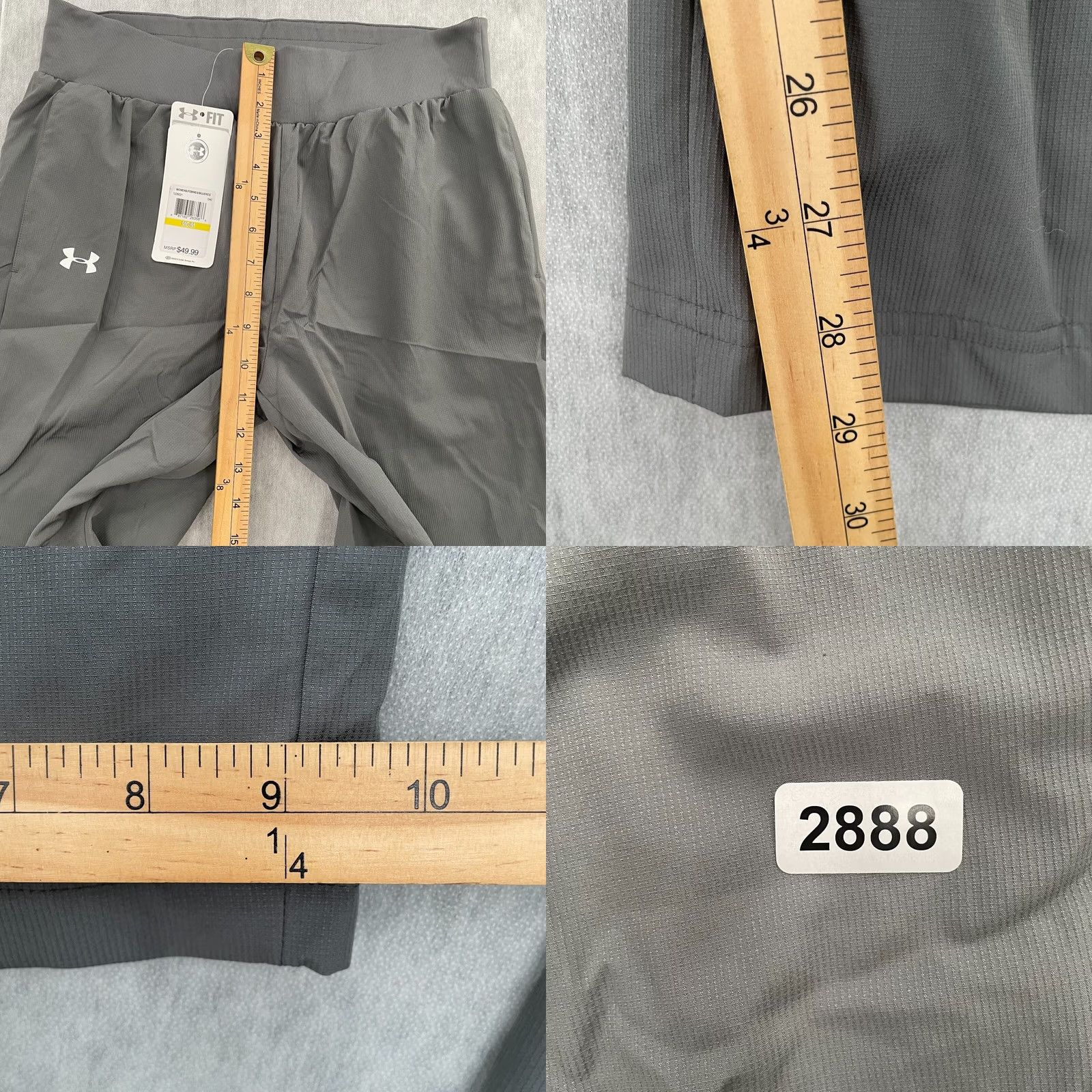 Under Armour Under Armour Pants Womens Medium Gray Loose Jogger Pockets Heatgear Ladies M NEW Size 32" / US 10 / IT 46 - 9 Thumbnail