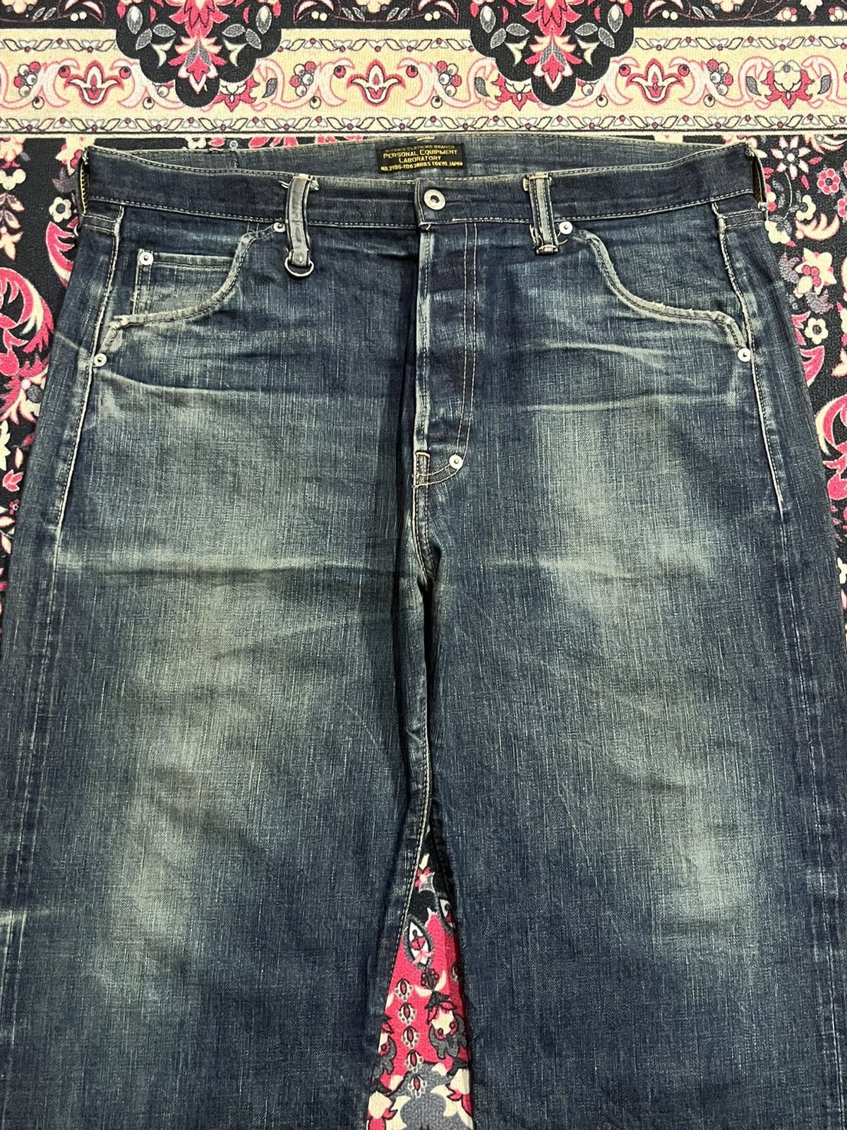 Evisu ⚡️Selvedge⚡️Vintage Japan Brand Nitraid Dark Blue Loose Jeans Size US 37 - 5 Thumbnail
