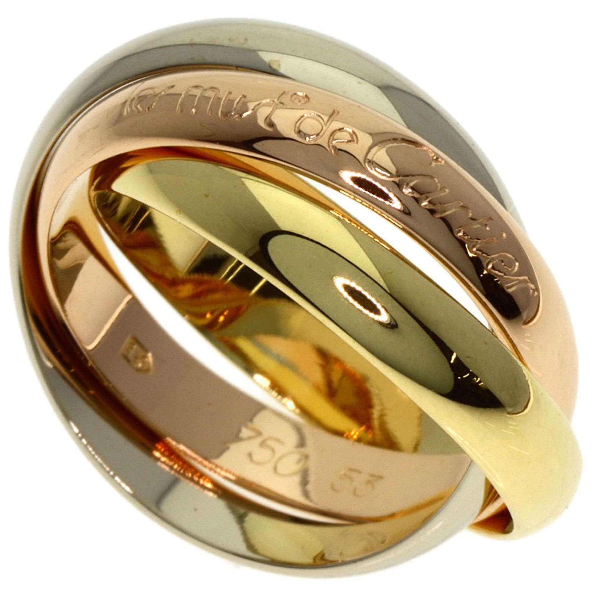 Cartier Cartier Trinity Ring, 18K Yellow Gold/18K White Pink Gold, Women's, CARTIER Size ONE SIZE - 1 Thumbnail