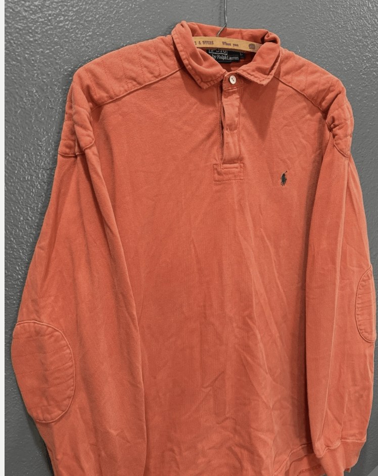 Polo Ralph Lauren Vintage 90s Ralph Lauren Heavyweight Rugby Polo Size US L / EU 52-54 / 3 - 2 Thumbnail