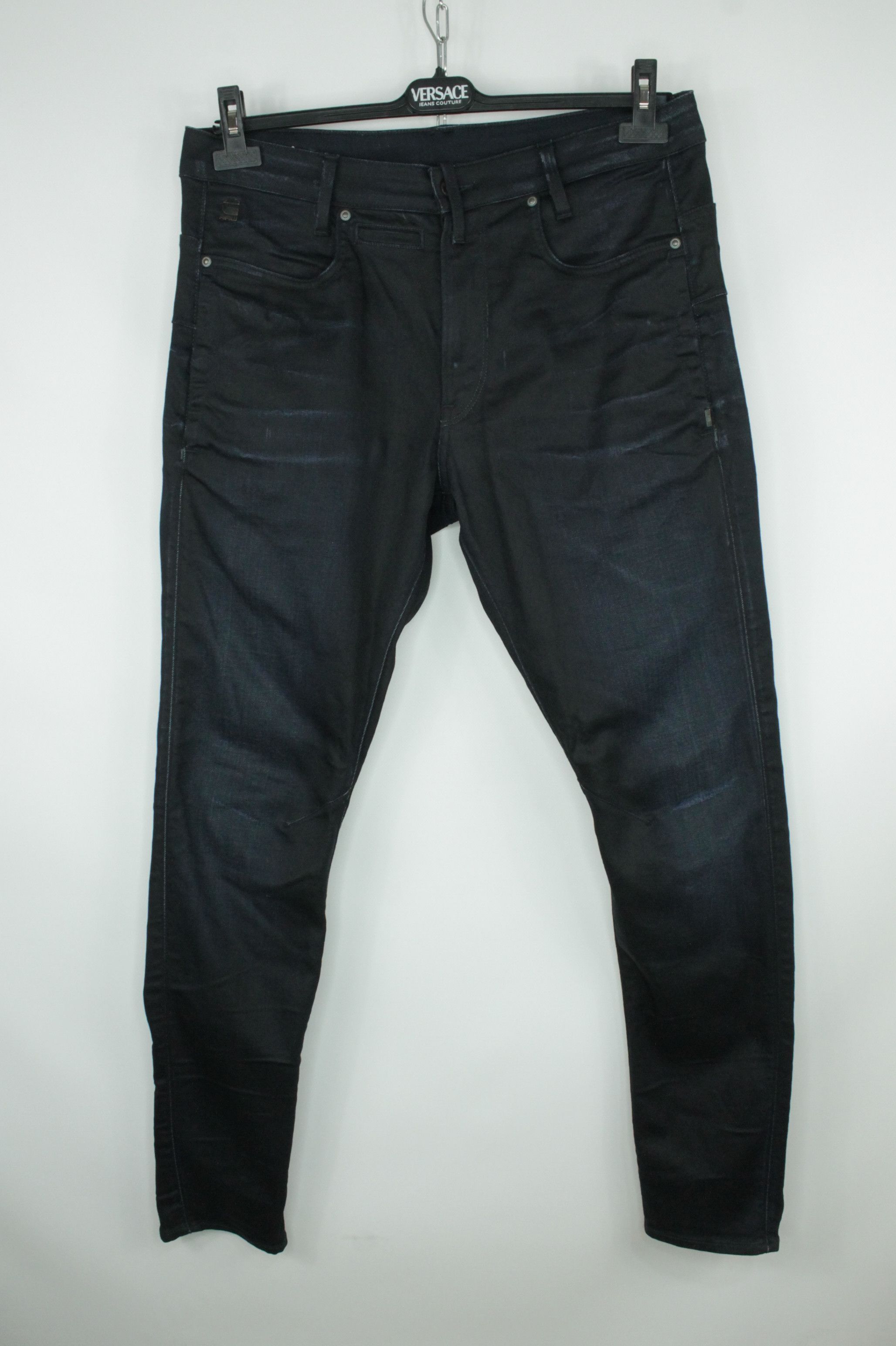 G-Star G-Star Raw D-Staq 3D Slim Dark Aged Denim Jeans Size US 33 - 4 Thumbnail