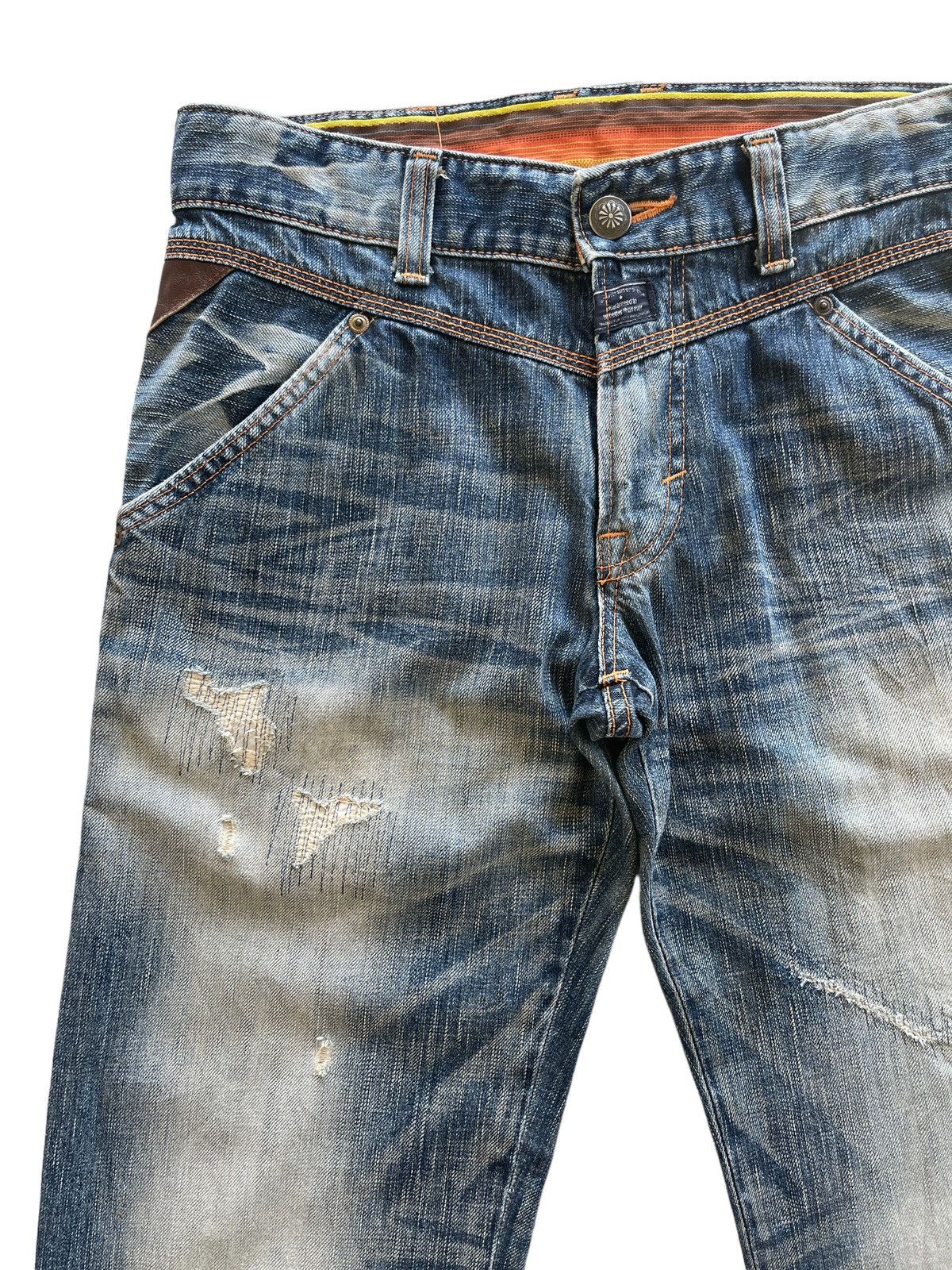 Japanese Brand Edwin Distressed Rusty Denim Size US 30 / EU 46 - 7 Thumbnail