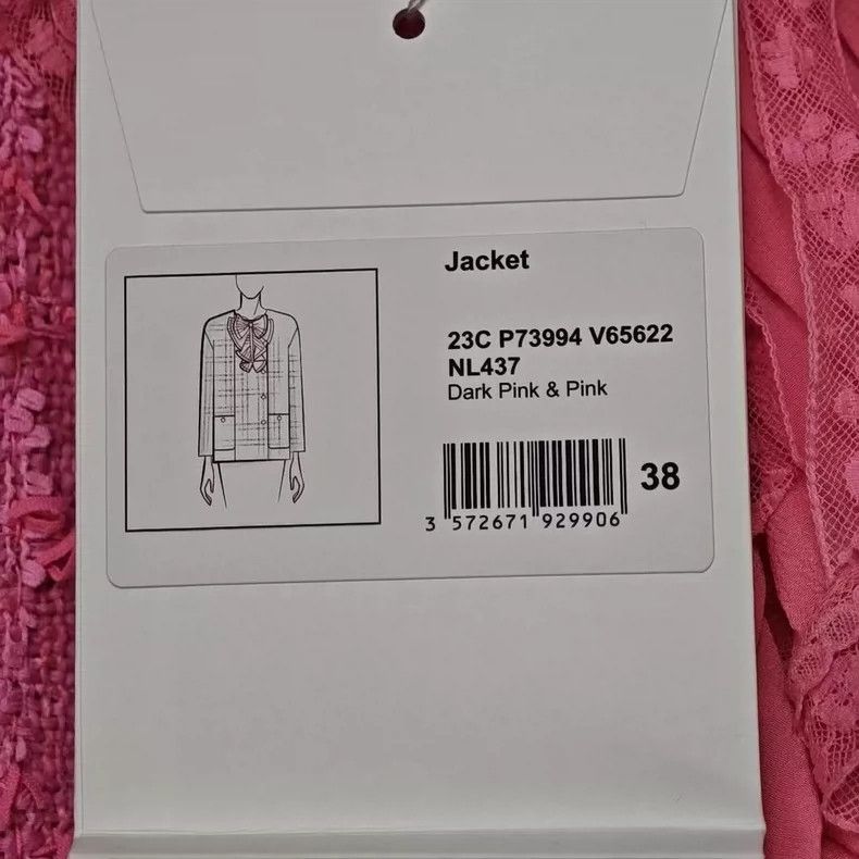 Chanel Chanel 23c early spring butterfly pink jacket Size XS / US 0-2 / IT 36-38 - 3 Thumbnail