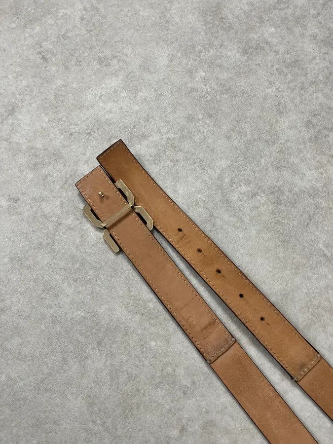 Dolce & Gabbana 2000s Dolce & Gabbana Hybrid Brown Leopard Leather Belt Size ONE SIZE - 5 Thumbnail