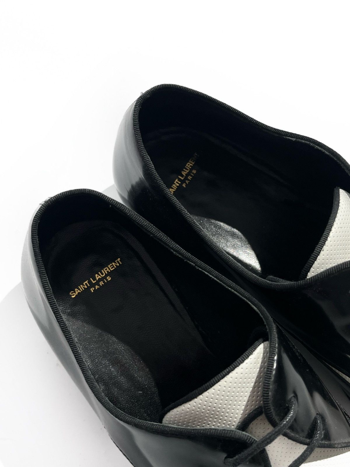 Hedi Slimane × Saint Laurent Paris SS13 Saint Laurent Paris Patent Leather Dress Derby Shoes Size US 7 / EU 40 - 8 Thumbnail