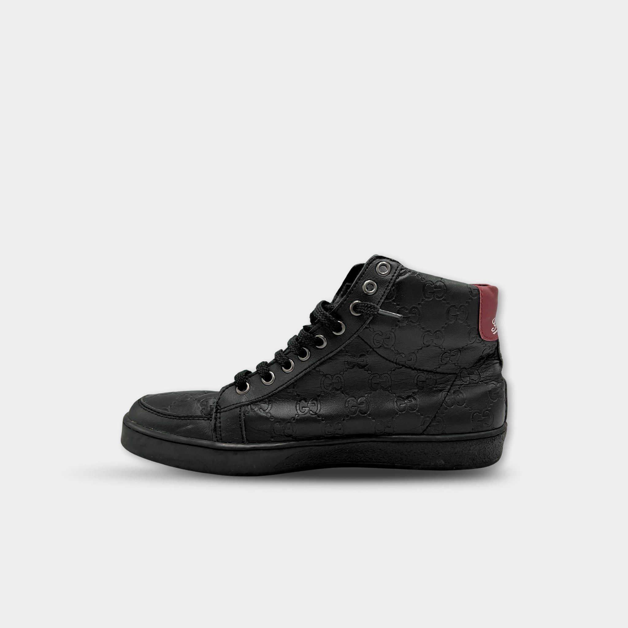 Gucci Gucci Monogram Black High Sneakers Size US 8 / EU 41 - 4 Thumbnail