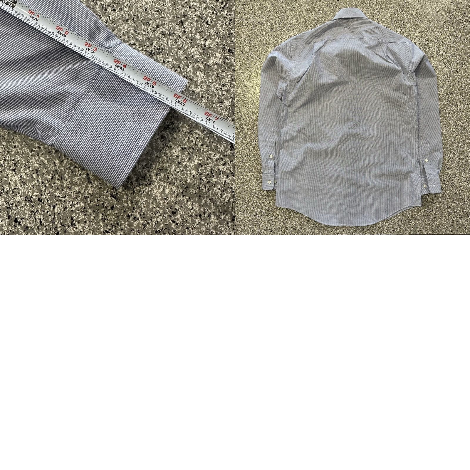 Tommy Hilfiger Tommy Hilfiger Dress Shirt Mens L Blue Striped TH Flex Collar Athletic Fit Shirt-Button Up Womens Mens? Size 42R - 8 Thumbnail