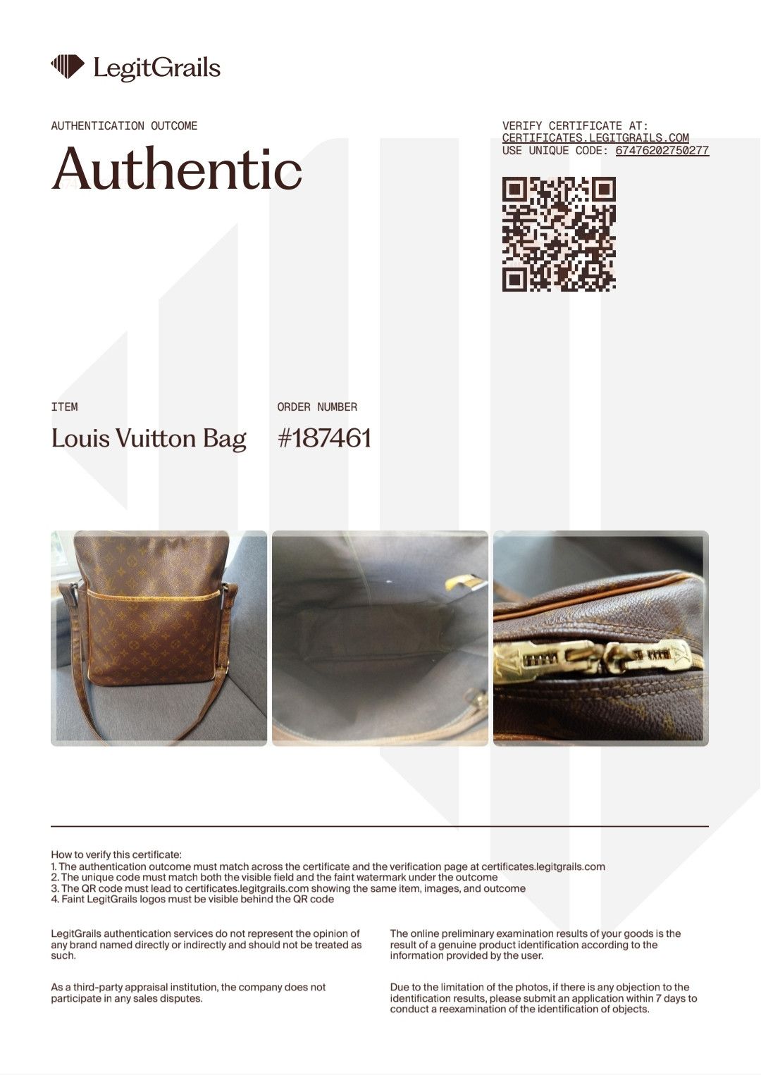 Louis Vuitton Marceau with Certificate French Company License Size ONE SIZE - 2 Thumbnail