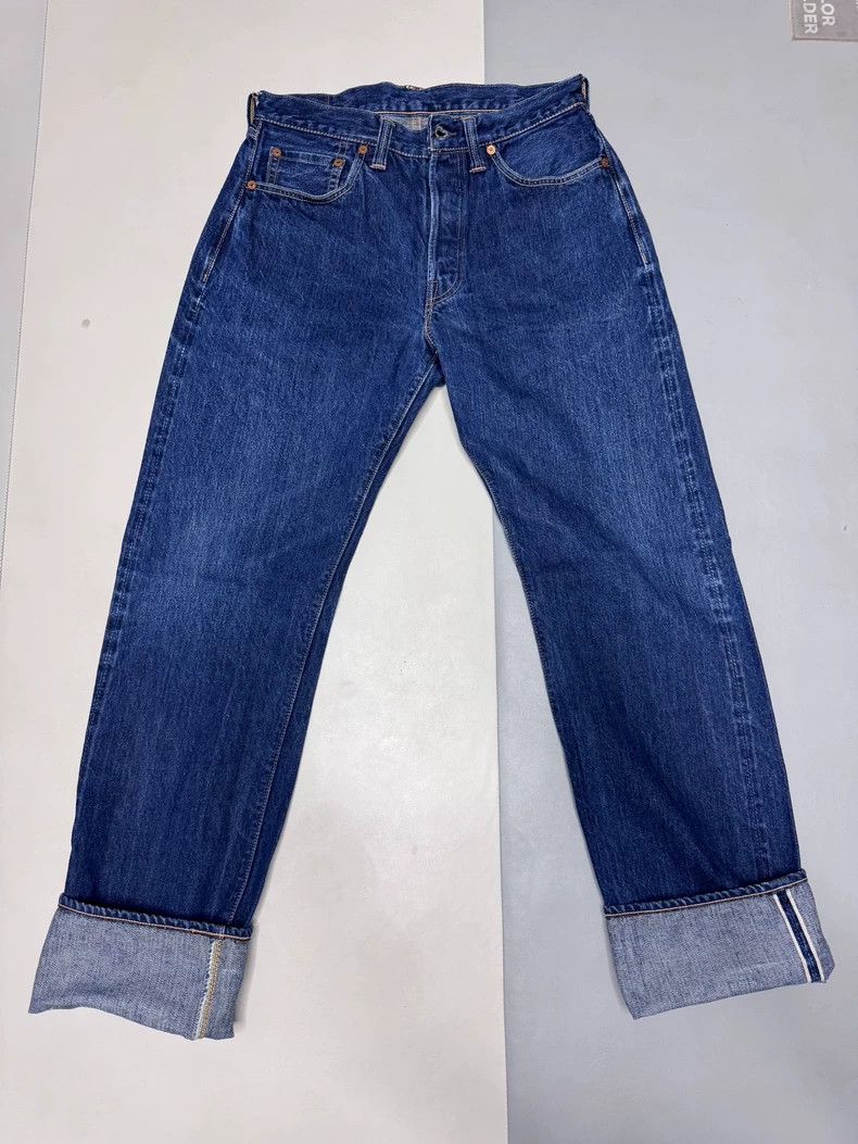 Freewheelers Vintage 14oz Raw Denim Slim Fit Jeans- DMC Size US 31 - 1 Thumbnail