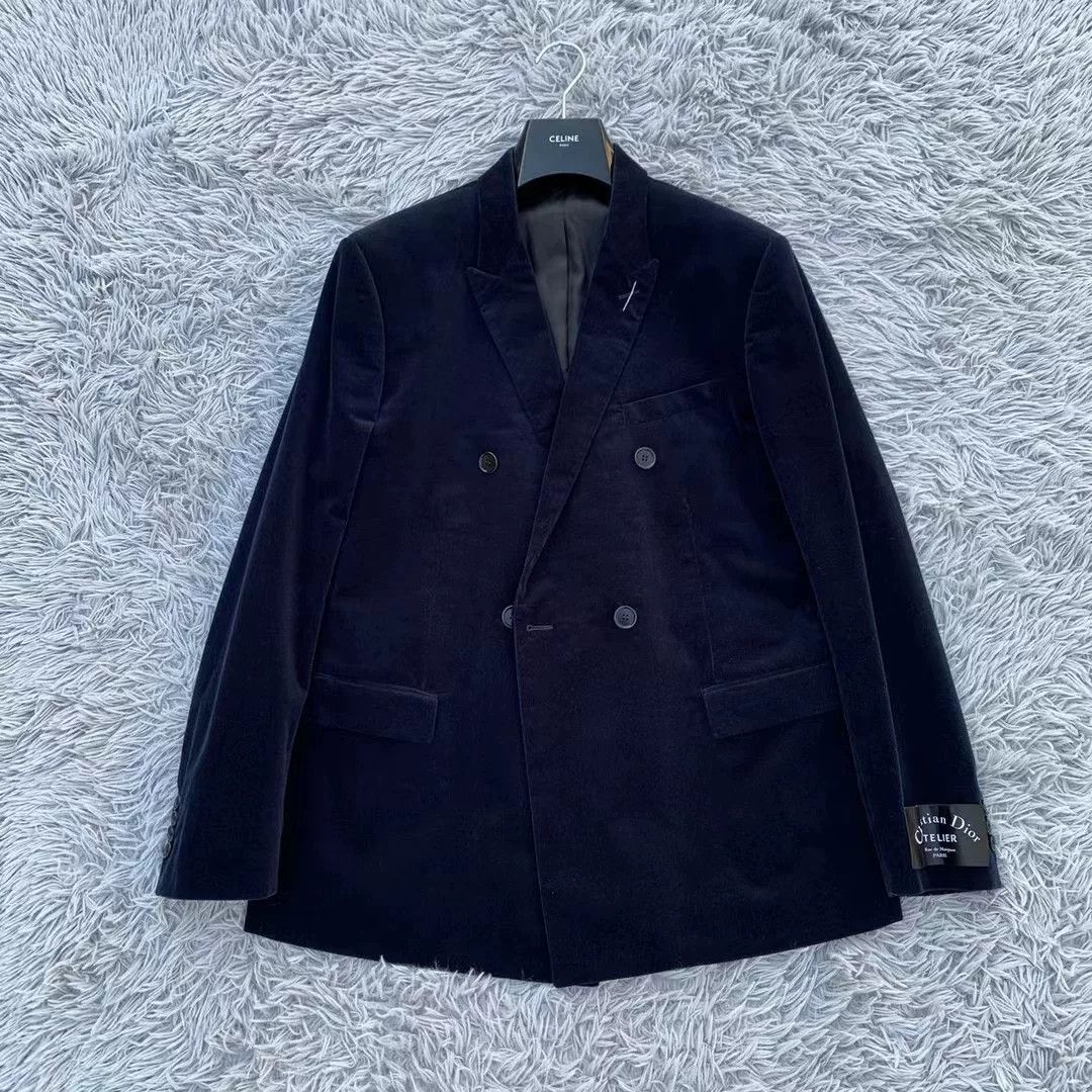 Dior Dior Homme 18FW Corduroy Double-Breasted Blazer Size US L / EU 52-54 / 3 - 1 Thumbnail
