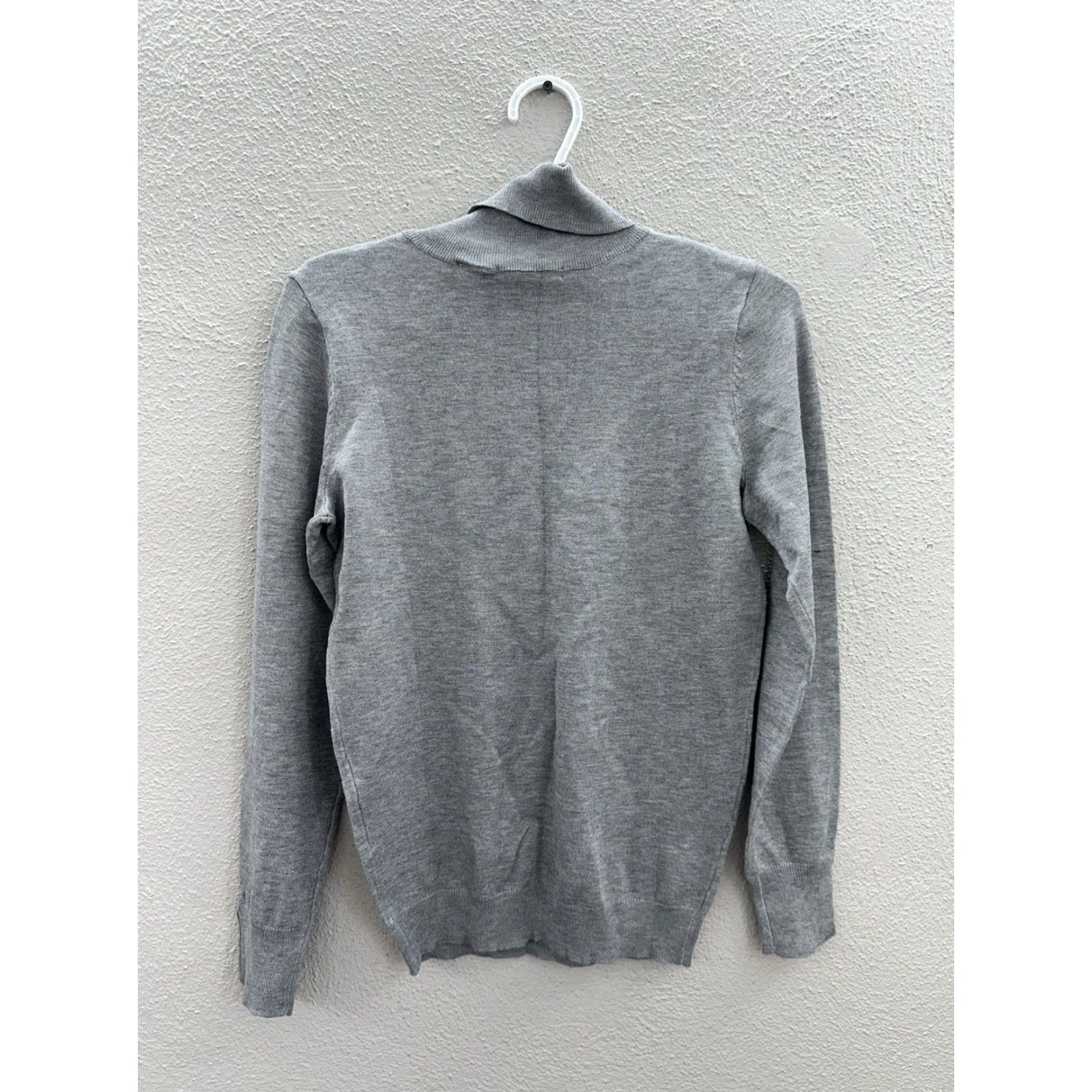 Architect Architect Womens Sweater Petite XL Gray Turtleneck Pullover NWTs Long Sleeve Button Knit Pullover Bohemian Classic Modern Knitwear Womens Size XL / US 12-14 / IT 48-50 - 7 Thumbnail
