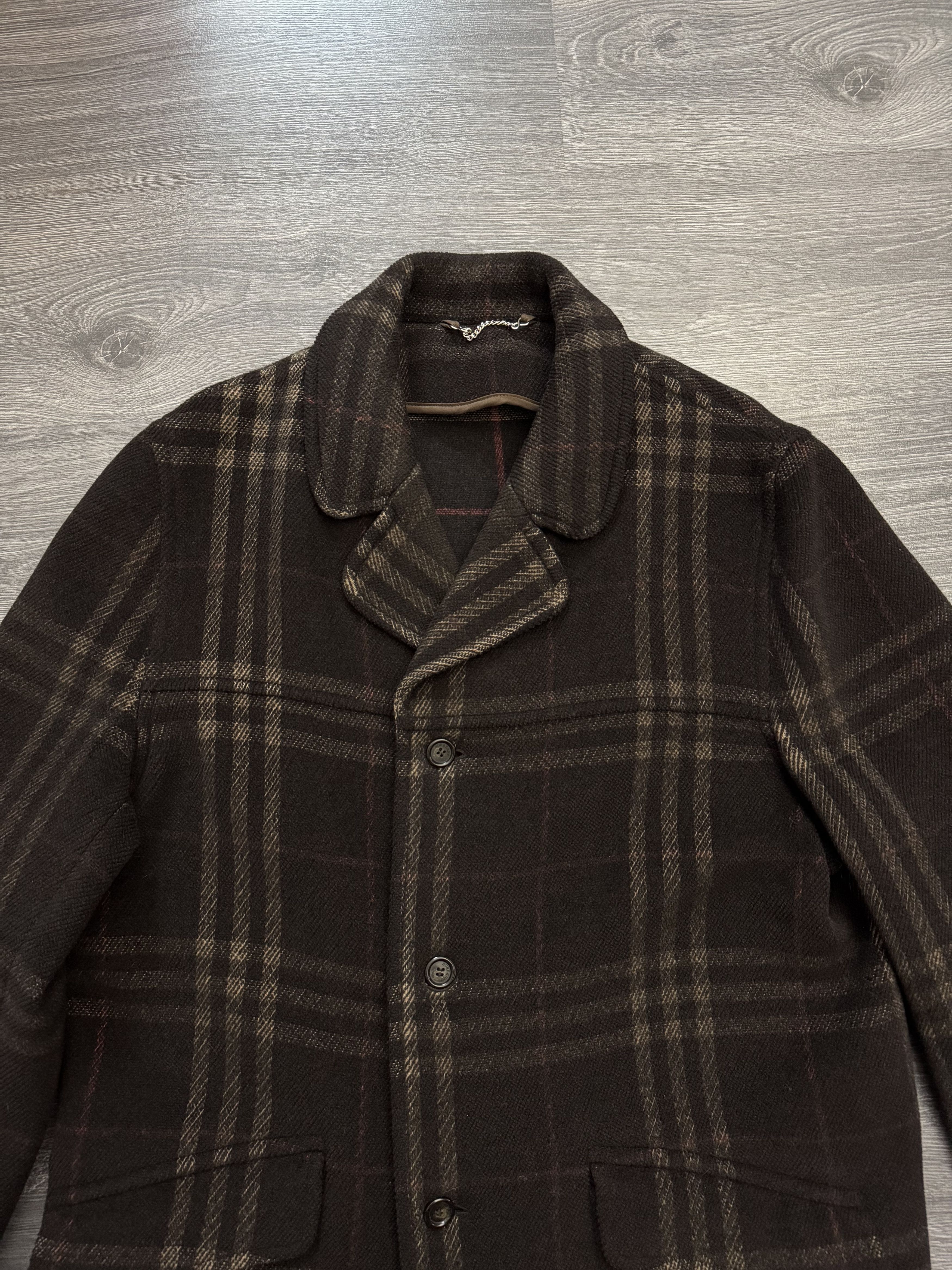 Burberry Vintage Burberry Brown Nova Check Wool Coat Size US L / EU 52-54 / 3 - 10 Thumbnail
