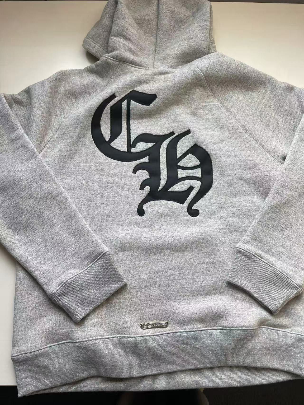 Chrome Hearts Chrome Hearts CH Logo Grey Pullover Hoodie Size US L / EU 52-54 / 3 - 3 Thumbnail