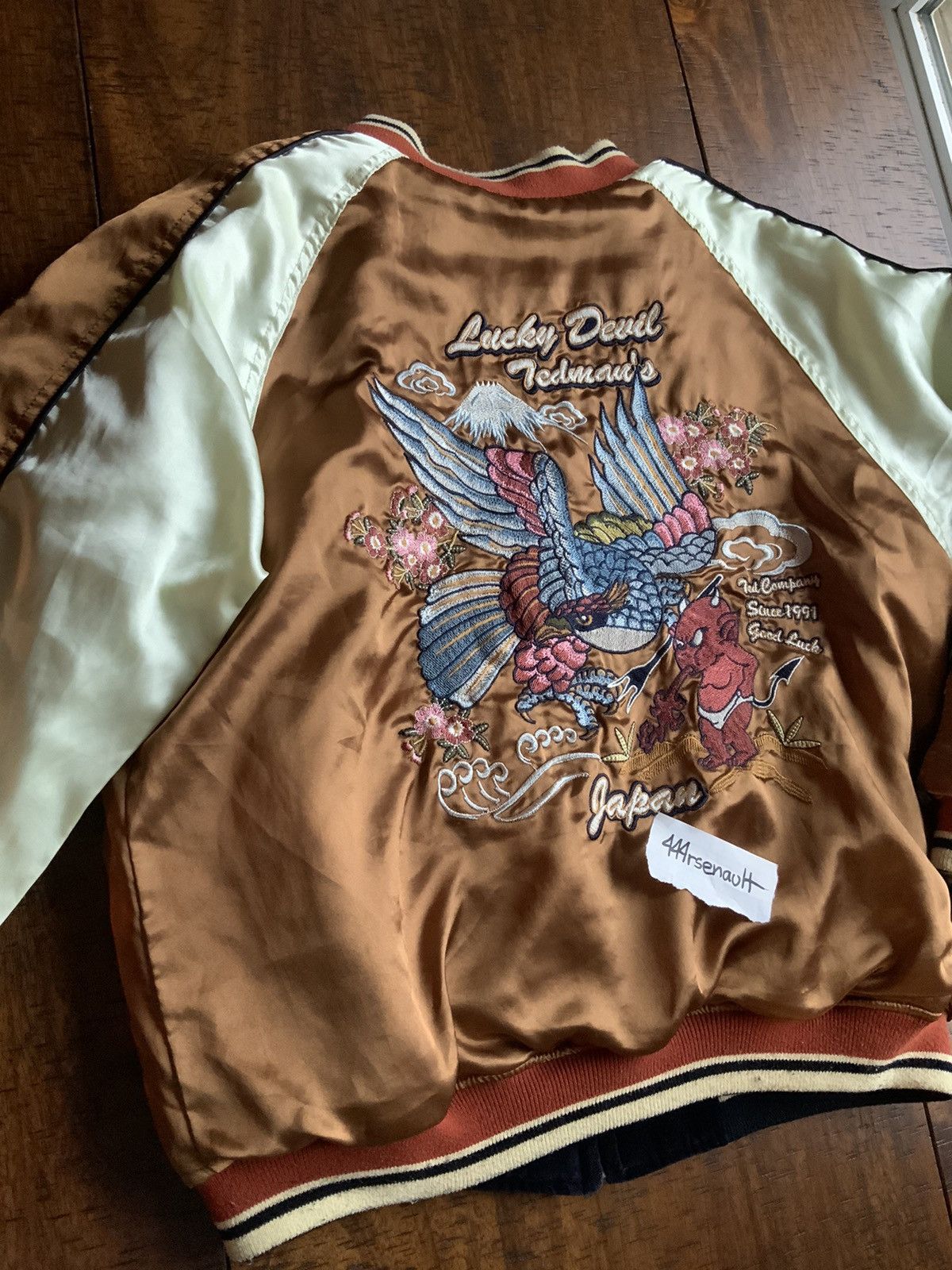 Tedman Reversible Devil Embroidered Souvenir Jacket Japanese