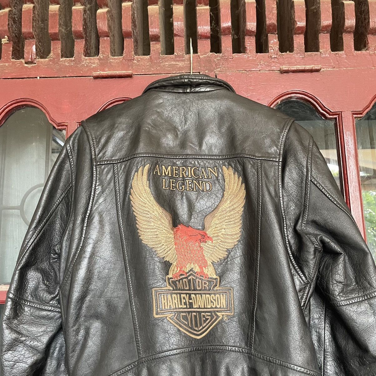 Harley Davidson Harley Davidson 00s - Classic Leather Biker Jacket Size US M / EU 48-50 / 2 - 12 Thumbnail