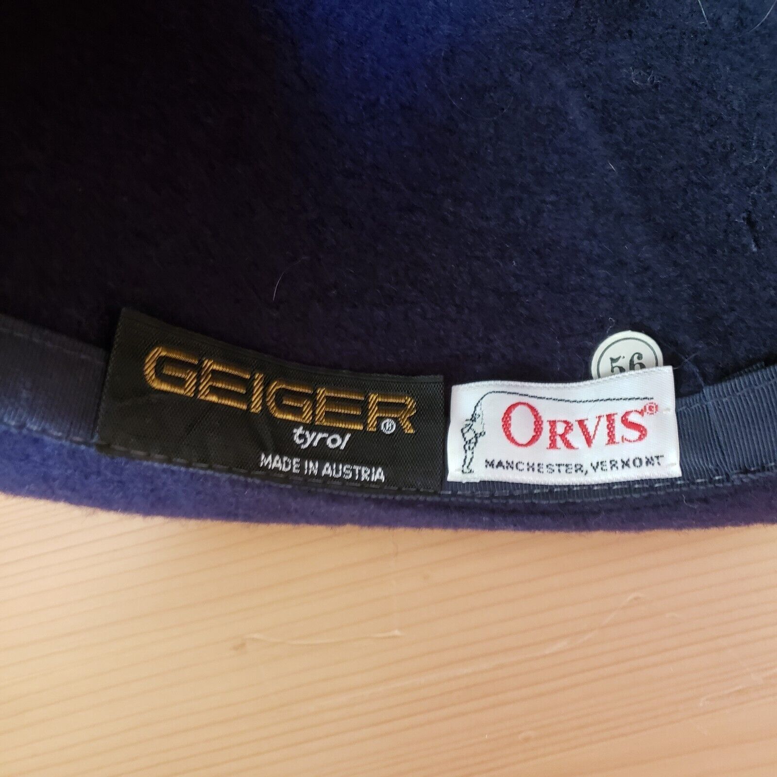 Orvis Geiger Tyrolean Wool Fedora Hat Sz 7 56 Orvis Bavarian Alpin Size ONE SIZE - 11 Thumbnail