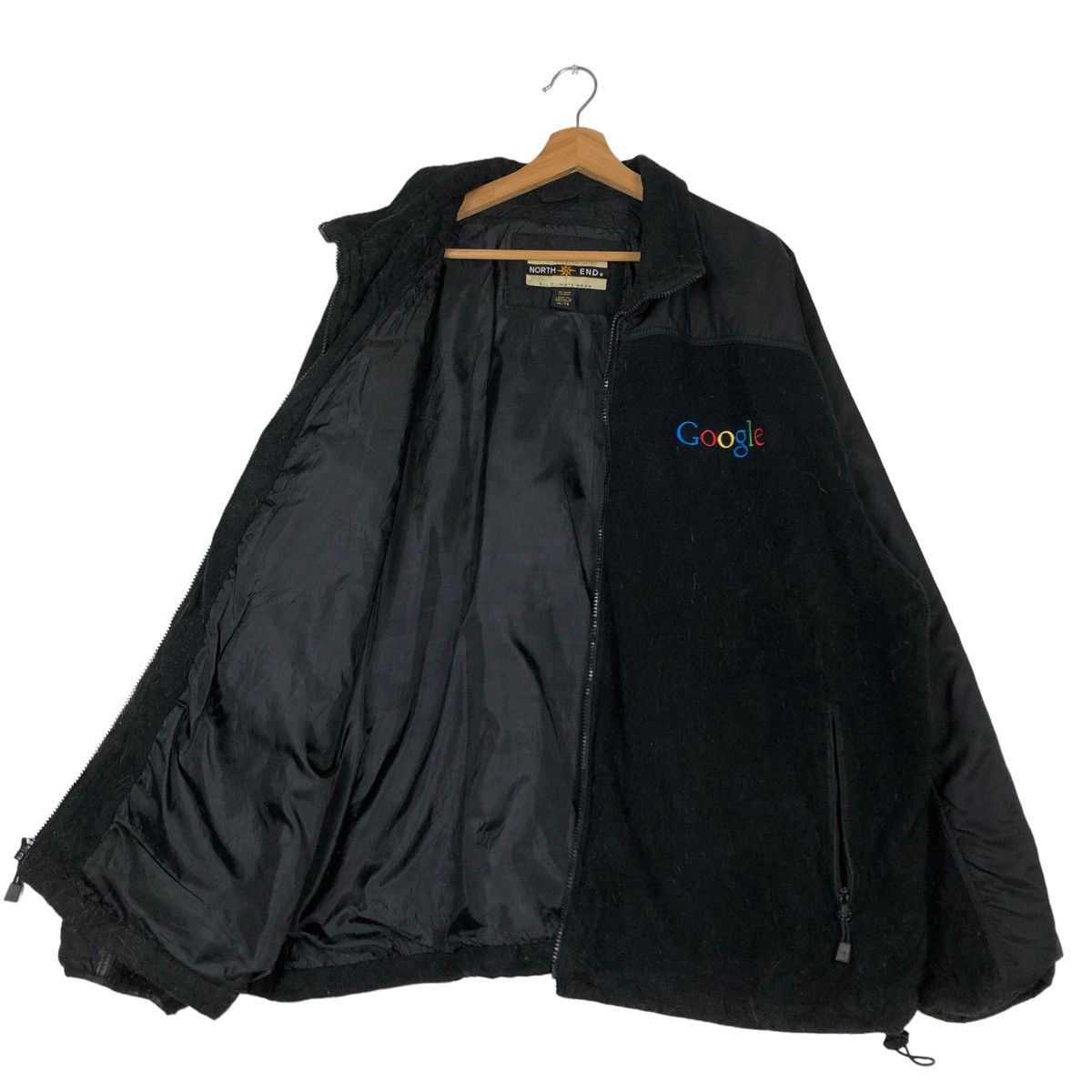 Japanese Brand 🔥VTG ZIPPER JACKET GOOGLE BIG LOGO SPELL OUT Size US XL / EU 56 / 4 - 11 Thumbnail