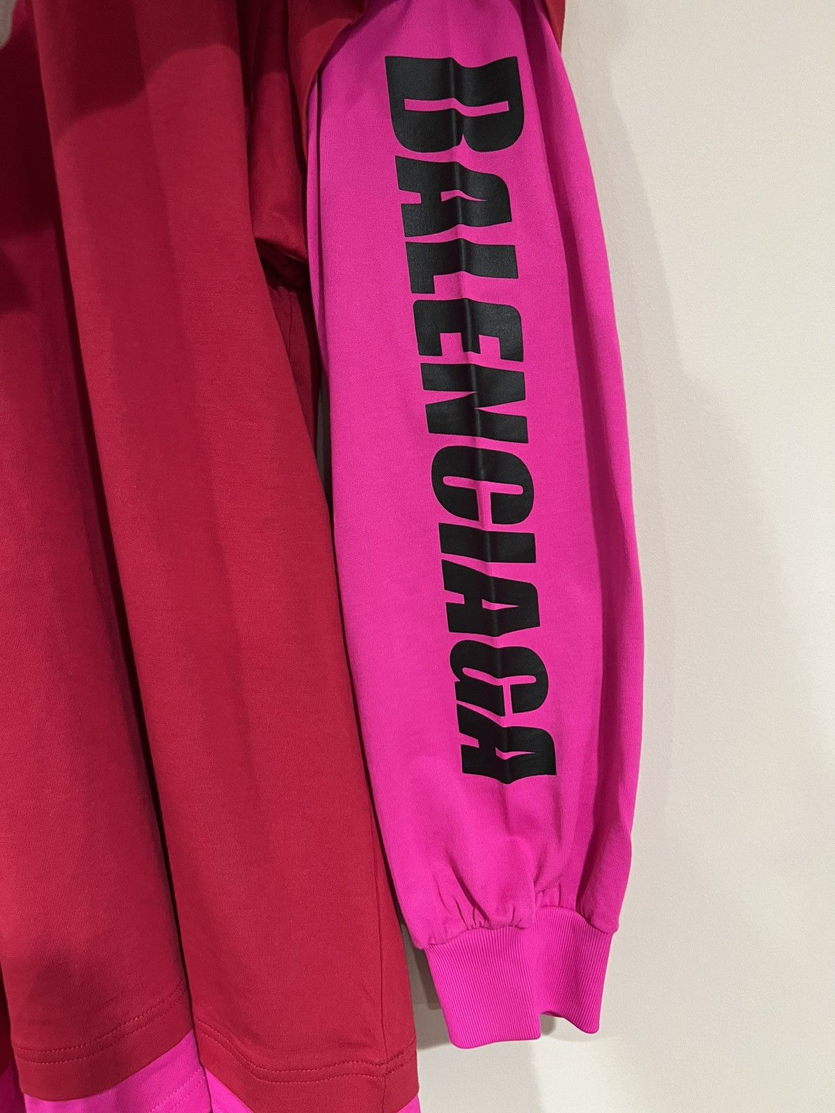 Balenciaga Your Logo Here Layered Tee Hybrid Hoodie Size US XXS / EU 40 - 4 Thumbnail